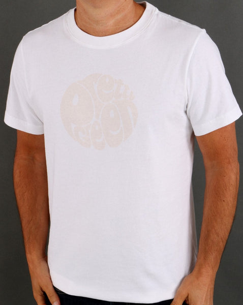 Pretty Green Logo T-shirt White/Cream