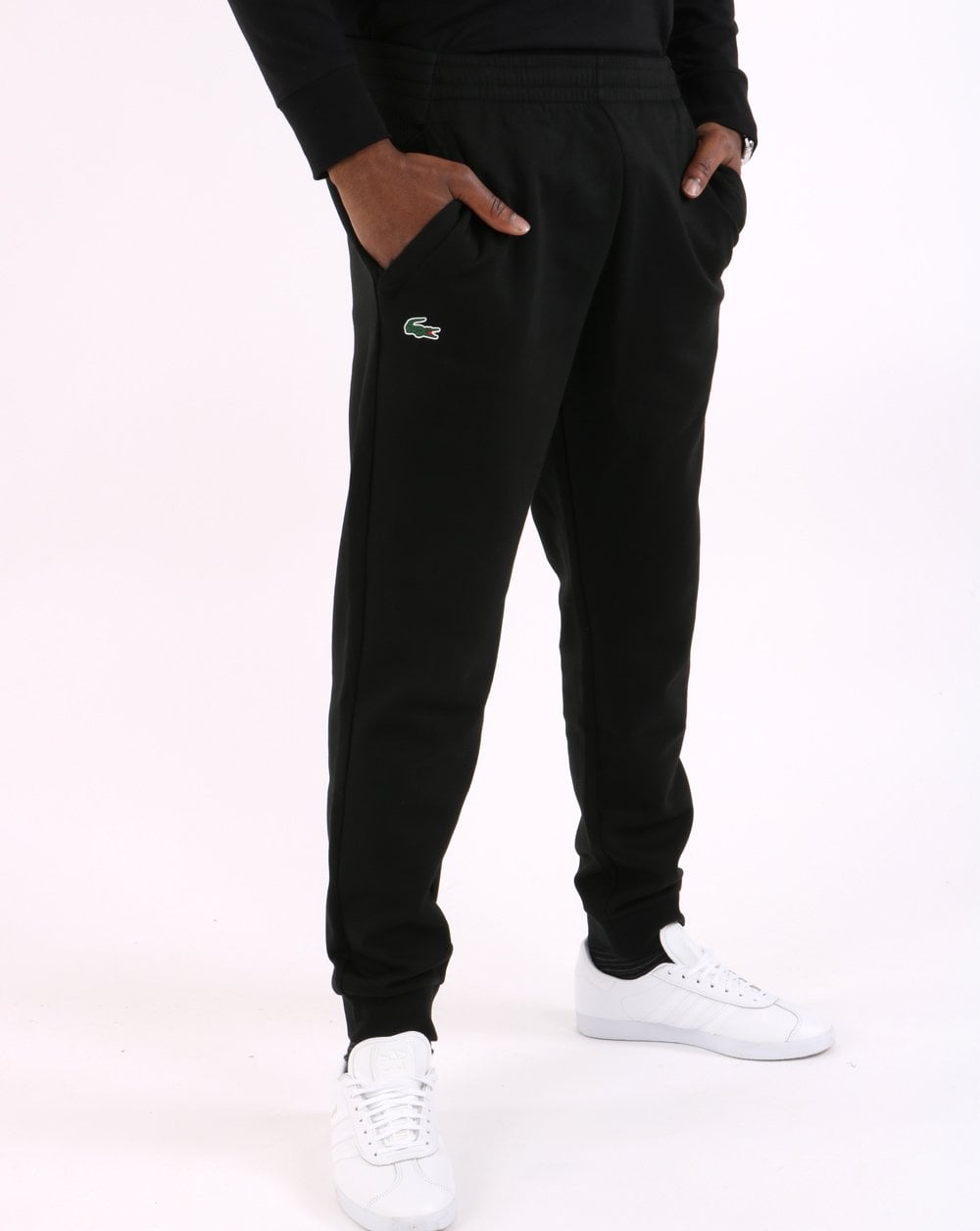 Lacoste Sport Mesh Panel Track Pants Black