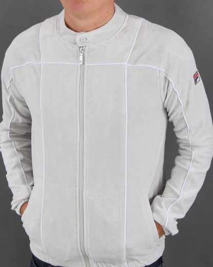 Fila Vintage Terrinda Velour Track Top Grey
