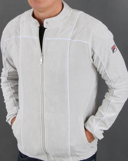 Fila Vintage Terrinda Velour Track Top Grey