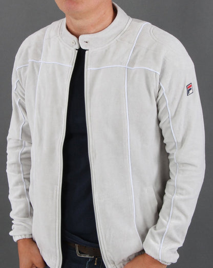 Fila Vintage Terrinda Velour Track Top Grey