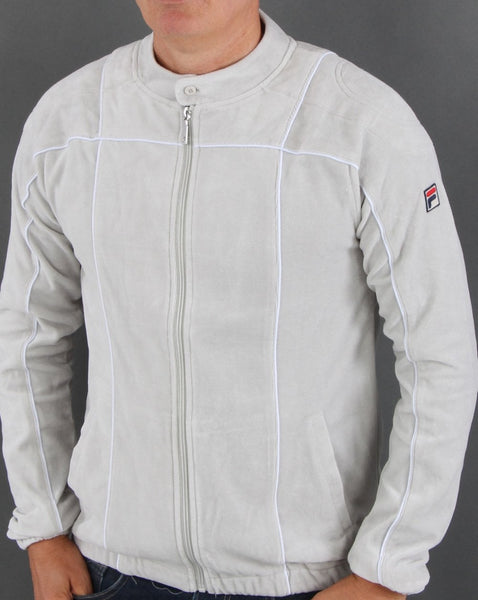 Fila Vintage Terrinda Velour Track Top Grey