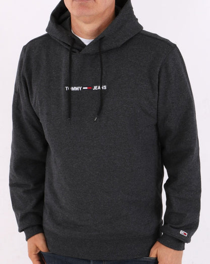 Tommy Jeans Logo Hoodie Black