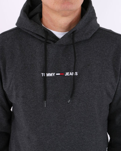 Tommy Jeans Logo Hoodie Black