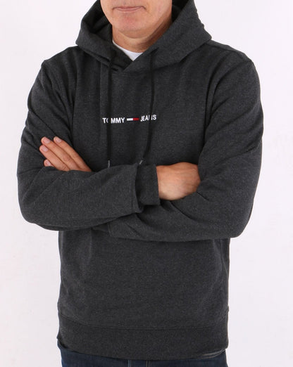 Tommy Jeans Logo Hoodie Black