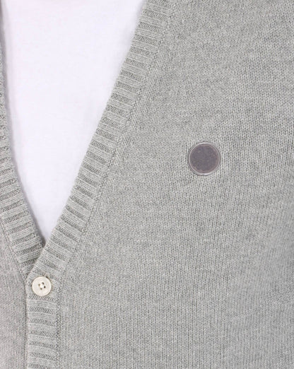 Pretty Green Knit Cardigan Grey