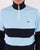 Lacoste Zip Colour Block Sweater Sky Blue/Navy