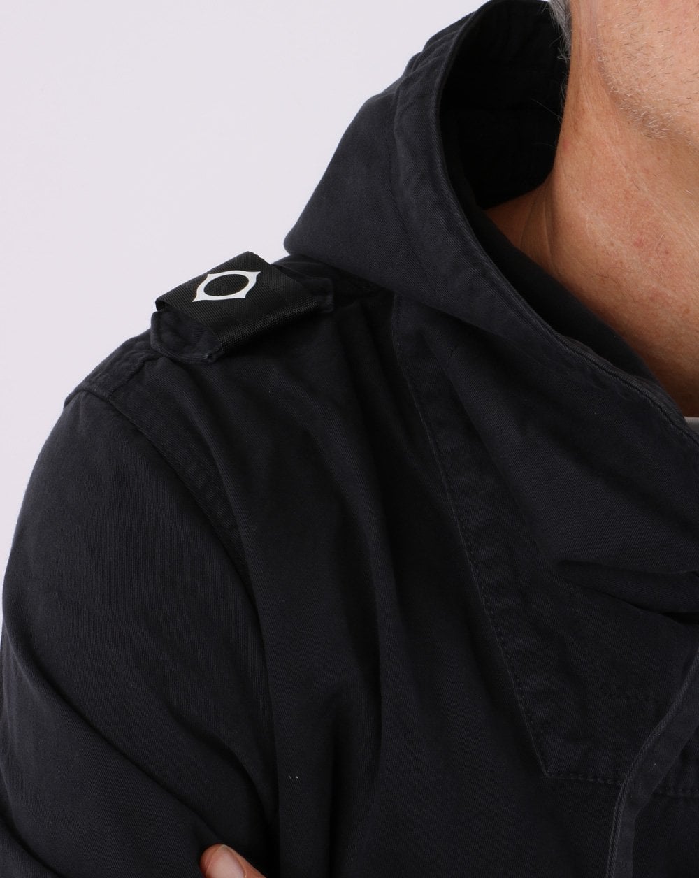 Ma.strum Overhead Hooded Smock Dark Navy