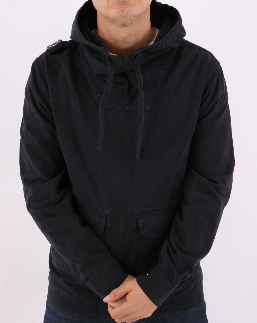 Ma.strum Overhead Hooded Smock Dark Navy