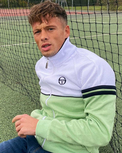 Sergio Tacchini Orion Track Top White/Pastel Green