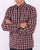 Lacoste Check Oxford Shirt Red/Navy/White