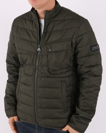 Barbour International Winter Chain Quilt Jacket Sage Green