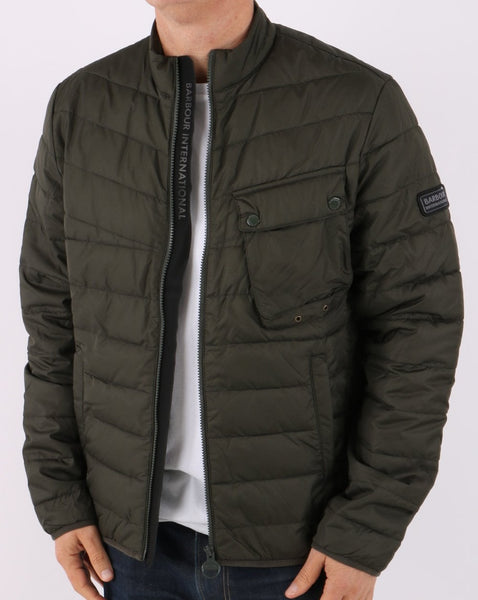 Barbour International Winter Chain Quilt Jacket Sage Green