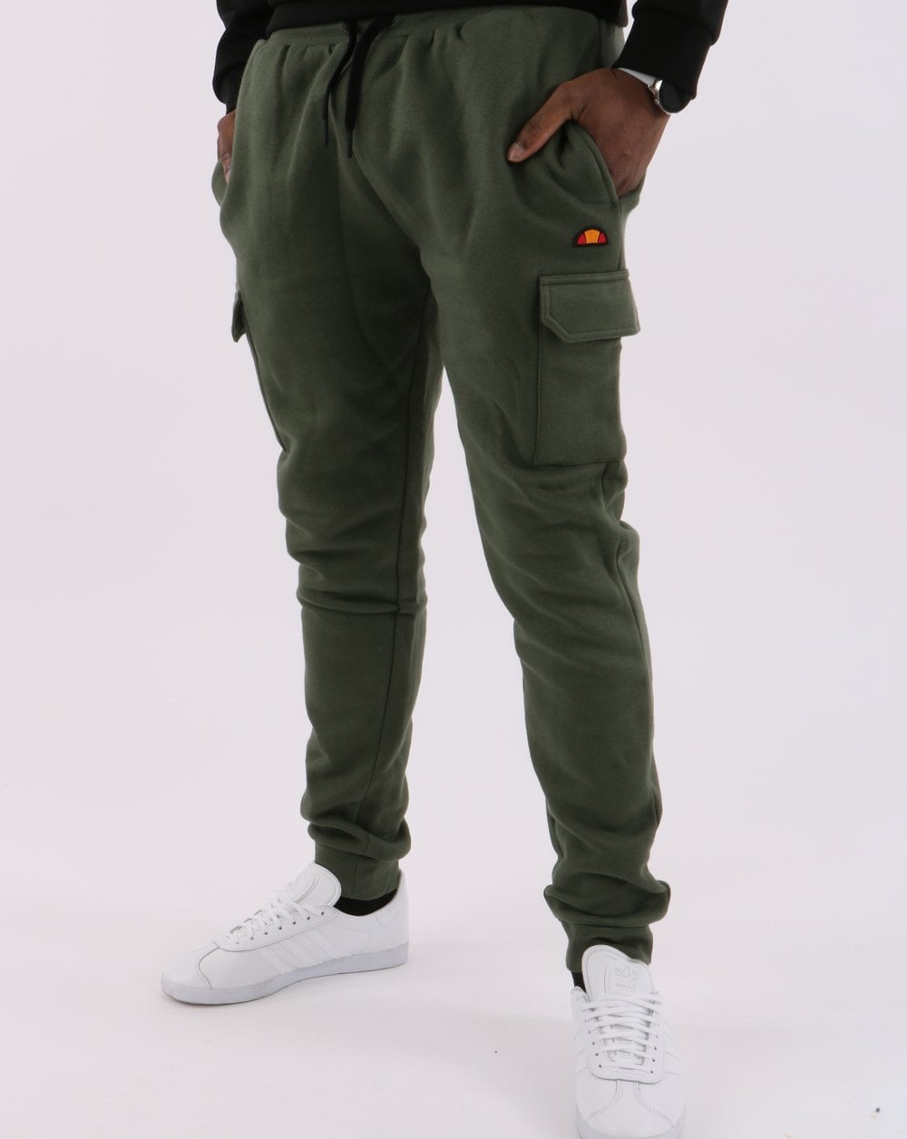 Ellesse Cargo Track Pants Dark Green