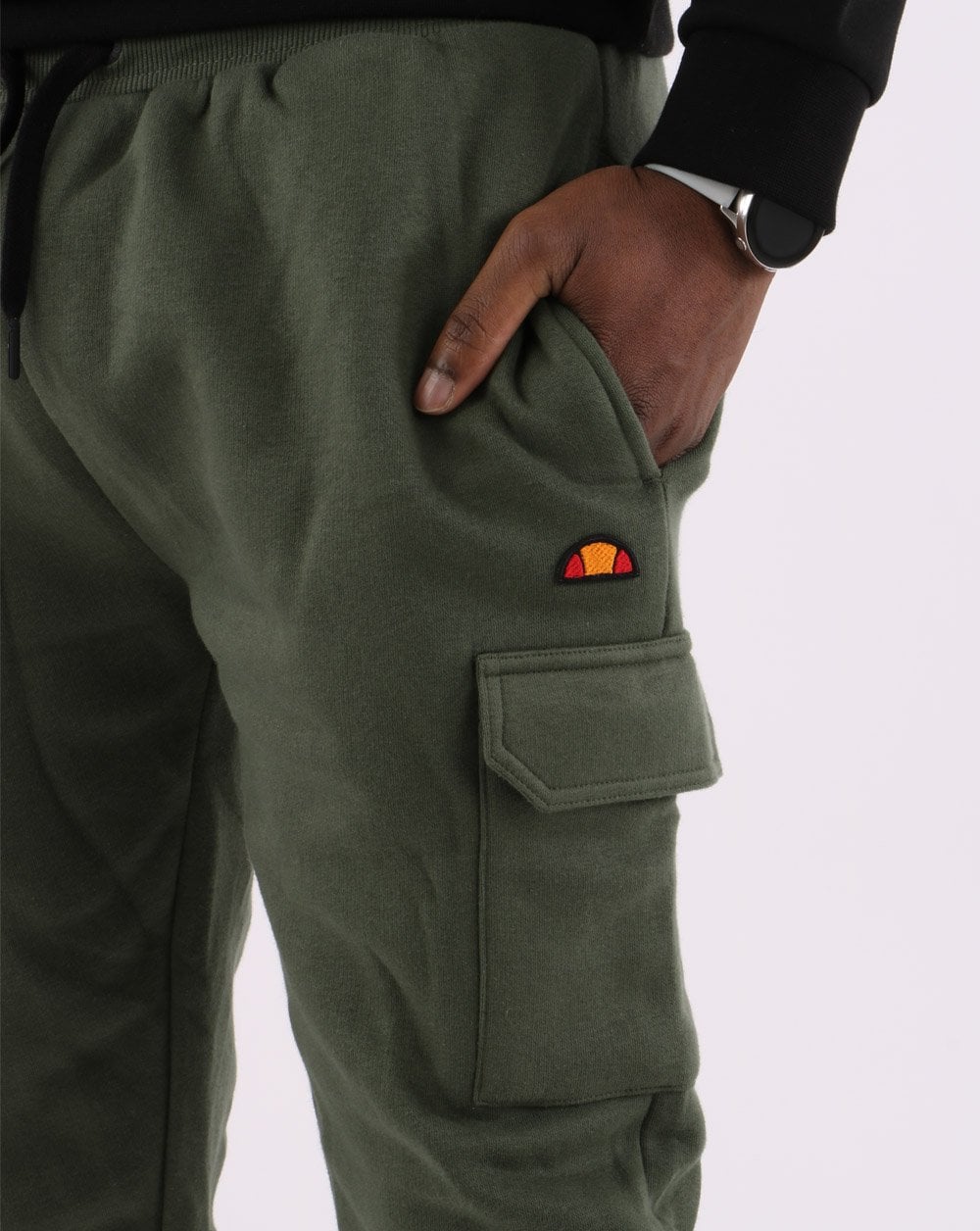 Ellesse Cargo Track Pants Dark Green