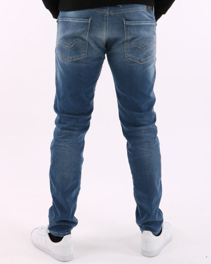 Replay Anbass Hyperflex Re-used Jeans Medium Blue