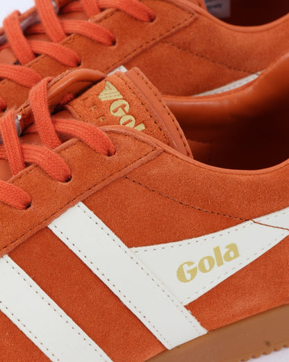 Gola Harrier Suede Trainer Orange/White