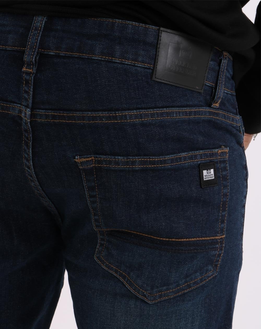 Weekend Offender Tapered Fit Jeans Dark Vintage