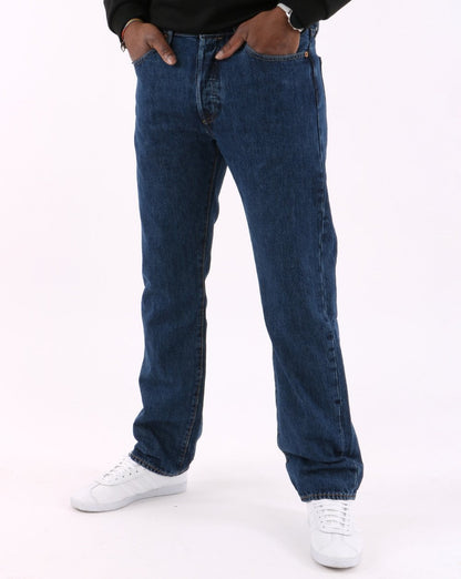 Levis 501 Straight Fit Jeans Rinse Wash