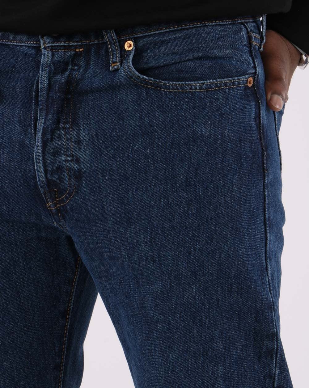 Levis 501 Straight Fit Jeans Rinse Wash