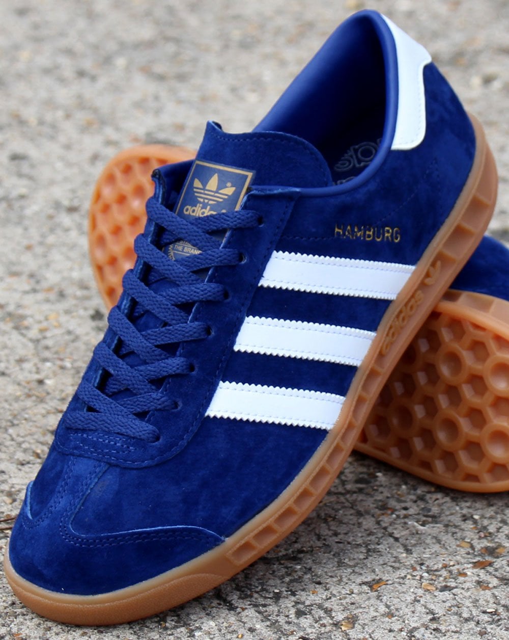Adidas Hamburg Trainers Navy Blue/White