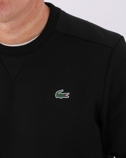 Lacoste Sports Mesh Panel Sweatshirt Black