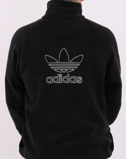 Adidas Originals Trefoil Half Zip Fleece Black