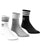 Adidas Originals Crew Socks 3 Pack White/Grey/Black