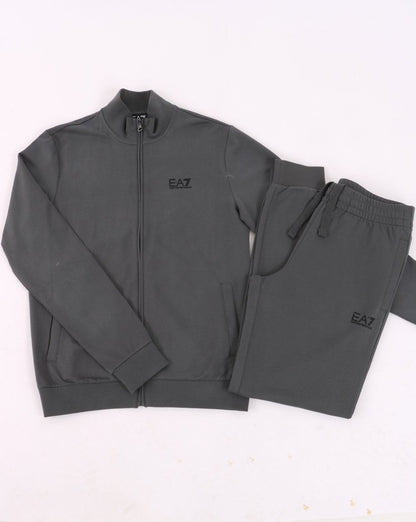 Emporio Armani EA7 Tracksuit Charcoal Grey