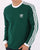 Adidas Originals 3 Stripes LS T Shirt Collegiate Green