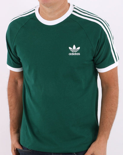 Adidas Originals 3 Stripes T Shirt Collegiate Green