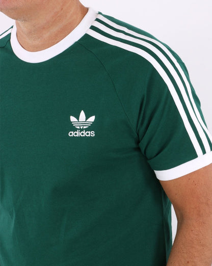 Adidas Originals 3 Stripes T Shirt Collegiate Green