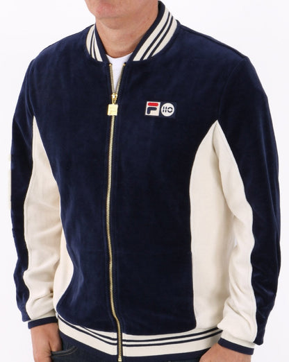 Fila Vintage Settanta 110 Velour Track Top Navy