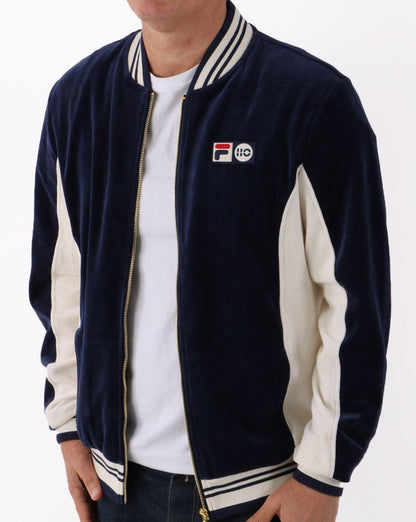 Fila Vintage Settanta 110 Velour Track Top Navy