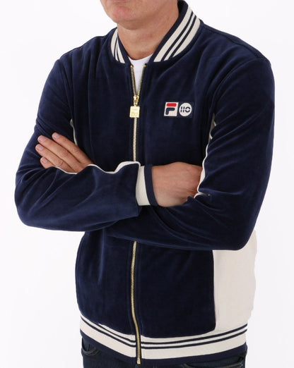 Fila Vintage Settanta 110 Velour Track Top Navy