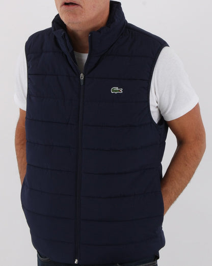 Lacoste Hooded Gilet Navy