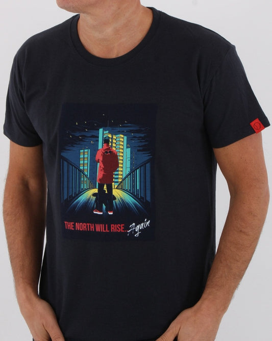 80s Casuals 80s Casuals The North Will Rise Again T-shirt Navy