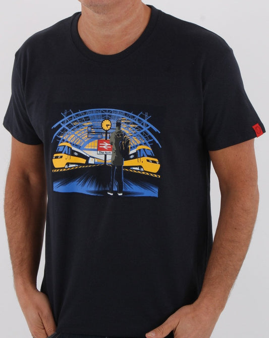 80s Casuals 80s Casuals Station Approach T-shirt Navy