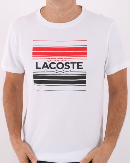 Lacoste Sport Stylized Logo T Shirt White