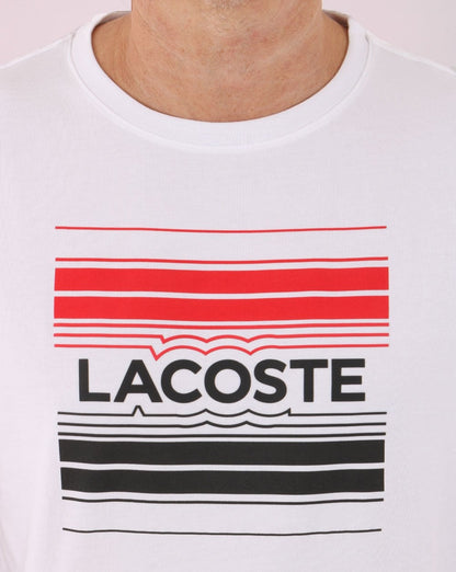Lacoste Sport Stylized Logo T Shirt White