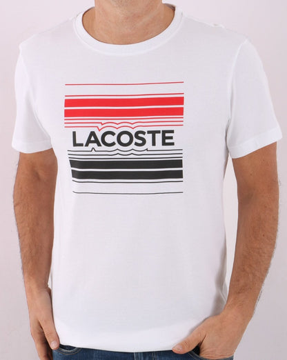 Lacoste Sport Stylized Logo T Shirt White
