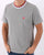 Pretty Green Tilby Neck Stripe T-shirt Light Grey