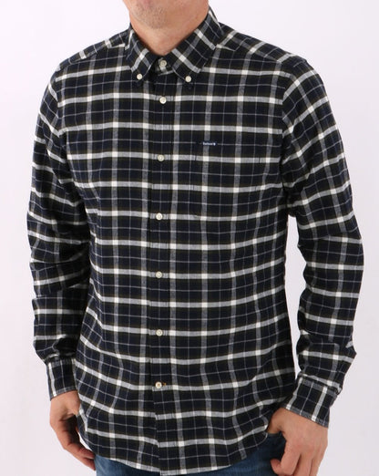 Barbour Fellfoot Check Shirt Dark Navy