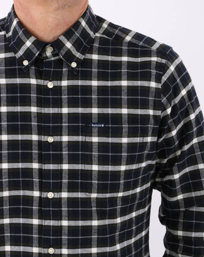 Barbour Fellfoot Check Shirt Dark Navy