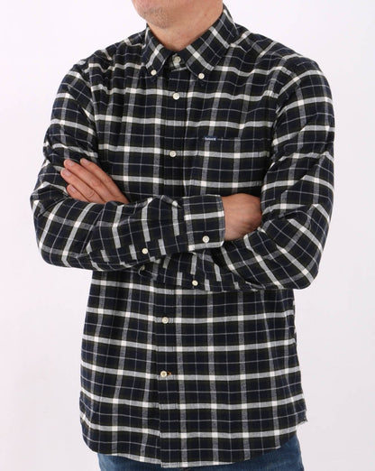 Barbour Fellfoot Check Shirt Dark Navy