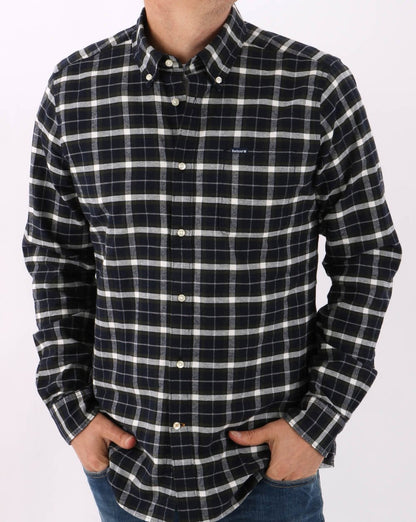 Barbour Fellfoot Check Shirt Dark Navy