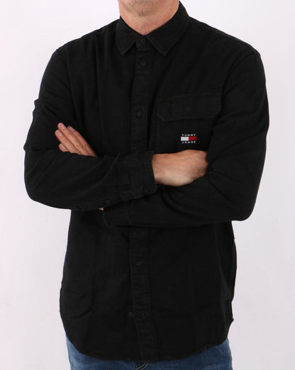 Tommy Jeans True Black Denim Shirt Black