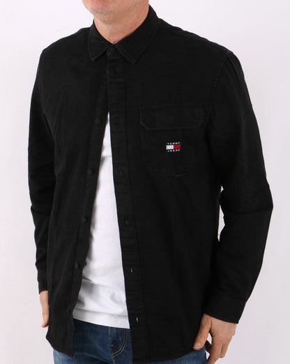 Tommy Jeans True Black Denim Shirt Black
