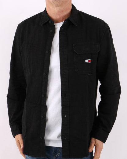 Tommy Jeans True Black Denim Shirt Black
