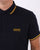 Barbour International Grid Tipped Polo Navy